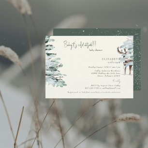 Winter-Wald-Baby, es ist kalt draußen Baby Shower Einladung