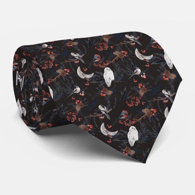 Winter-Wald Krawatte (Gerollt)