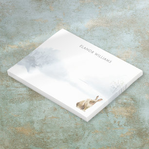 Winter-Wald-Land Schnee Hase Post-it Klebezettel