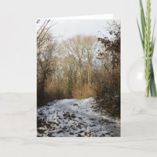 Winter-Waldlandschaft Dankeskarte
