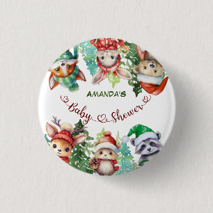 Winter-Waldtiere-Baby-Party  Button