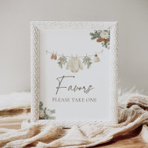 Winter-Wäscheleine-Baby-Shower-Mitgebringgeschenk-