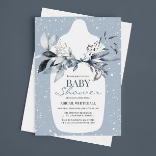 Winter-Wasserfarbe-Baby-Shower-Einladung Einladung