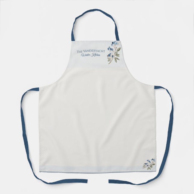 Winter-Wasserfarbe  Schürze (Vorderseite)