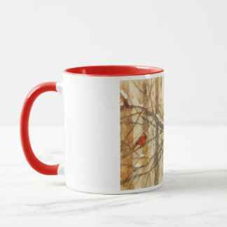 Winter-Wasserfarben-Kardinäle Tasse