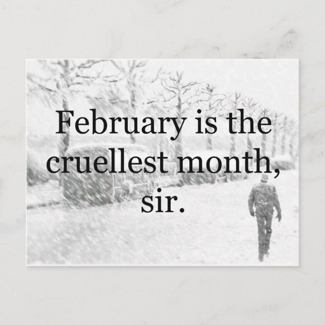 Winter Wasteland Postkarte (Vorderseite)