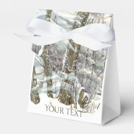 Winter Watercol Malerei Geschenkschachtel