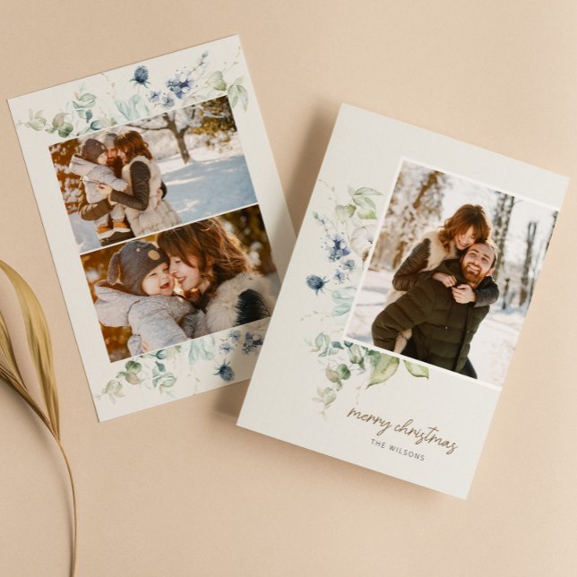 Winter Watercolor Floral Weihnachten Foto (Von Creator hochgeladen)