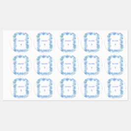Winter Waterproof Labels Minimalist Snowflake Name Etiketten
