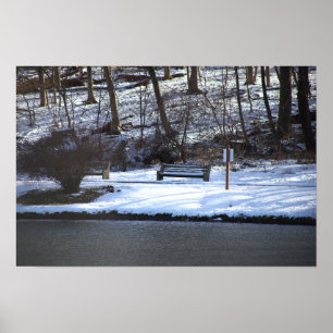 Winter Waterscape Foto Poster