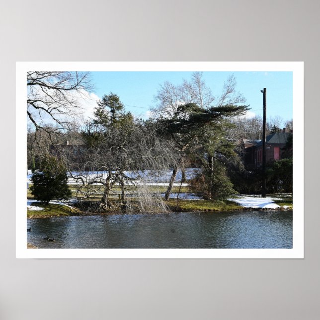 Winter Waterscape Poster (Vorne)