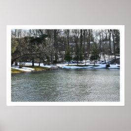 Winter Waterscape Poster