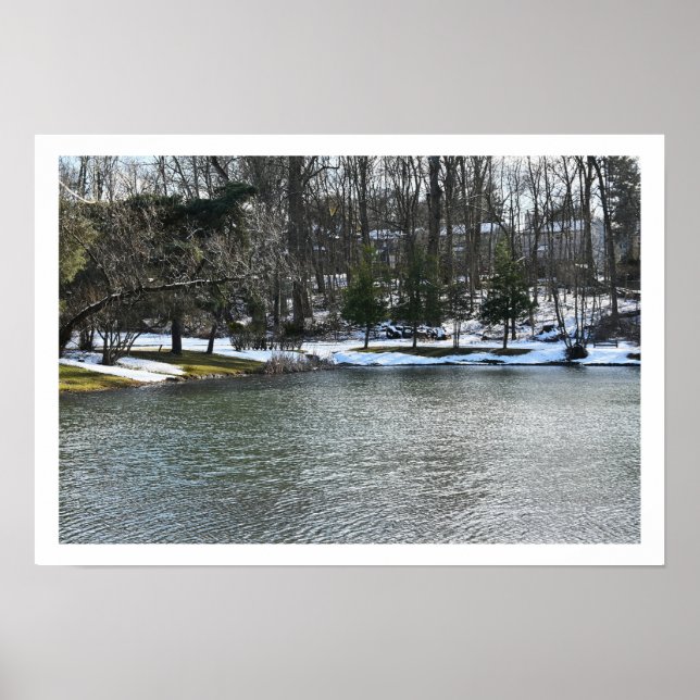 Winter Waterscape Poster (Vorne)