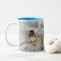 Winter Waxwing Wildlife Nature Personalisiert