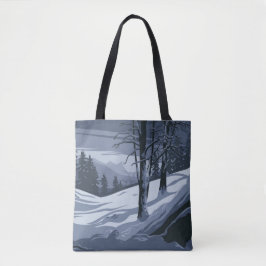 Winter Weather Shopping Errand Tote Bag