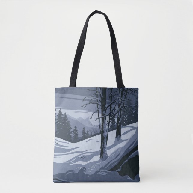 Winter Weather Shopping Errand Tote Bag (Vorderseite)