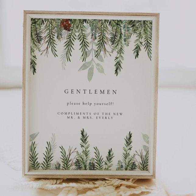 Winter Wedding Bad Basket Zeichen Poster (Von Creator hochgeladen)