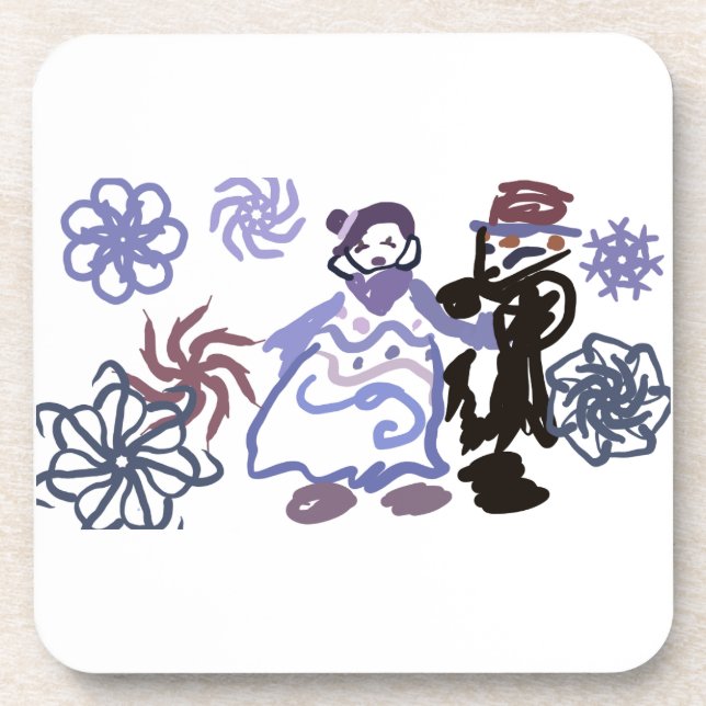 Winter wedding  getränkeuntersetzer (Vorderseite)