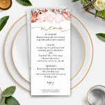 Winter Wedding Menu Card Gilded Watercolor Floral<br><div class="desc">Erhöhen Sie Ihre Winterhochzeit mit unseren atemberaubenden Menükarten! Dieses Button zeigt,  wie diese eleganten,  vergoldeten Karten mit wunderschönen Aquarellblumen,  Poinsettias,  roten Beeren und immergrünen Elementen Ihren besonderen Tag in eine Märchenaffäre verwandeln können.</div>
