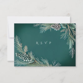 Winter Wedding Pine Cones Pineberries Green White