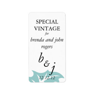 Winter Wedding Wine Bottle Labels Adressaufkleber