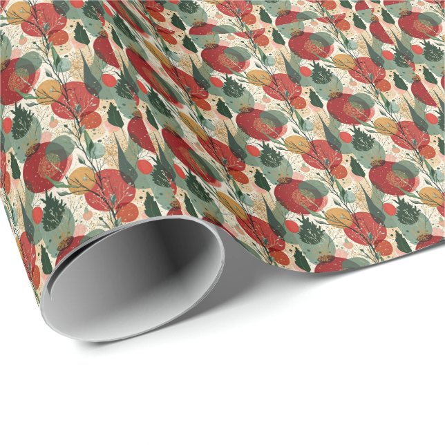 Winter / Weihnachten Abstrakte Kunst Geschenkpapier (Rolleneckpunkt)