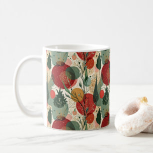 Winter / Weihnachten Abstrakte Kunst Kaffeetasse