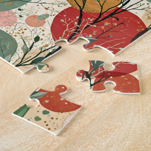 Winter / Weihnachten Abstrakte Kunst Puzzle