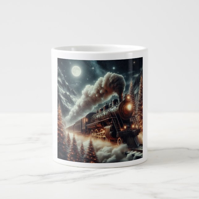 Winter/Weihnachten Jumbo-Tasse (Vorderseite)