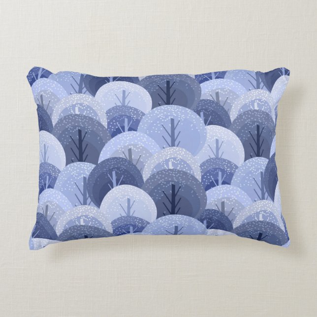 Winter Weihnachten nahtlos Muster. Das Muster mit Dekokissen (Vorderseite)