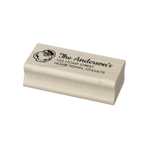 Winter Weihnachten Rücksendeadresse Gummistempel