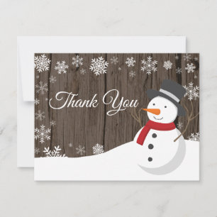 Winter Weihnachten Schneemann Schneeflocke Danke K