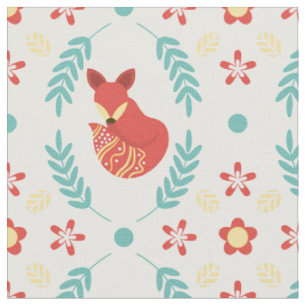 Winter Weihnachten Skandinavien Stil Fox Muster Stoff