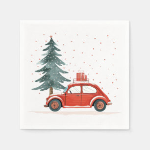 Winter, Weihnachten und Weihnachts-Feierlichkeiten Serviette