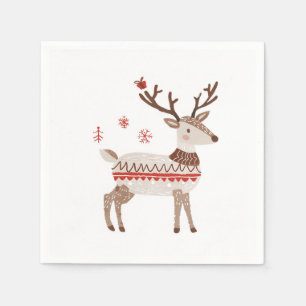 Winter, Weihnachten und Weihnachts-Feierlichkeiten Serviette
