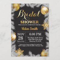 Winter Weihnachten Urlaub Bridal Dusche Einladung