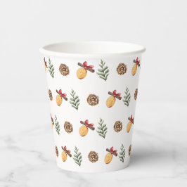Winter Weihnachts Blume Pattern Kinderdusche Pappbecher