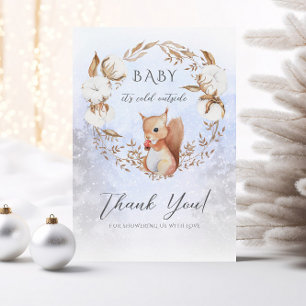 Winter Weihnachts-Cotton Schneeballdusche Danke