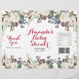 Winter-Weihnachts-Weiß-Blumen-Chip-Tüten-Verpackun Flyer