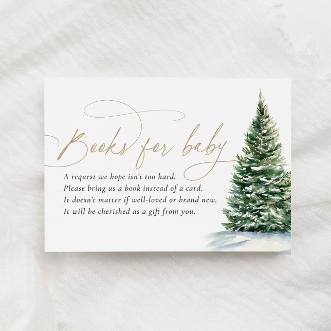 Winter Weihnachtsbaum Kinderduschbücher für Baby Begleitkarte (Von Creator hochgeladen)