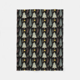 Winter Weihnachtsbaum Muster Woods Evergreen gemüt Fleecedecke