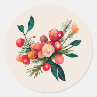 Winter, Weihnachtsbouquet, Stickers