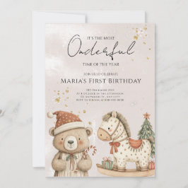 Winter Weihnachtshäuser Weihnachten Geburtstag Einladung