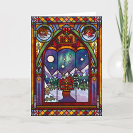 Winter-Weihnachtskarte Karte
