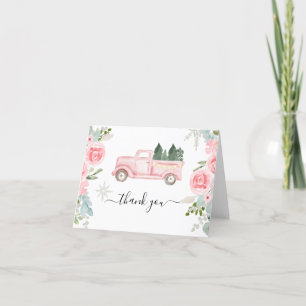 Winter Weihnachtsmann Dankeschön Karte