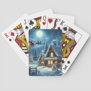 Winter/Weihnachtsmann/Weihnachten/Schnee Spielkarten