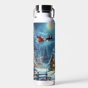 Winter/Weihnachtsmann/Weihnachten/Schnee Trinkflasche
