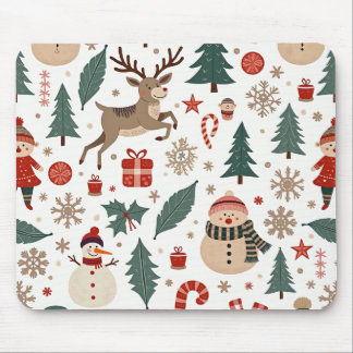 Winter Weihnachtsmaus Mousepad
