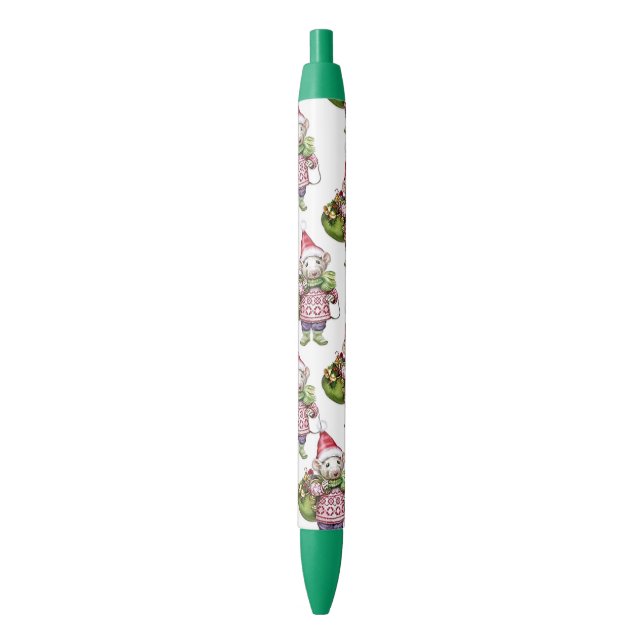 Winter Weihnachtsmaus Stift (Vorderseite Vertikal)