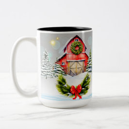 Winter/Weihnachtsstall Tasse
